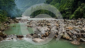 Lachen River Bed , Sikkim, India