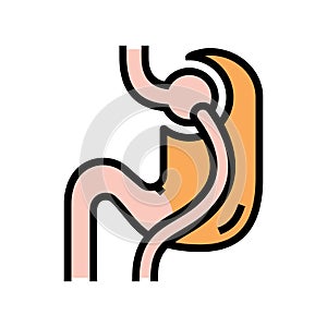 lacing bariatric color icon vector illustration