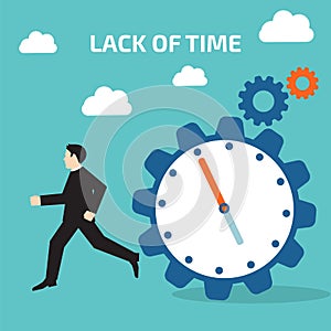 Lack of time. Vector illustration stock