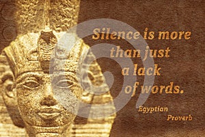 Lack of words Ancient Egypt