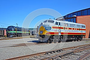 Lackawanna Railroad diesel locomotive, Scranton, PA, USA