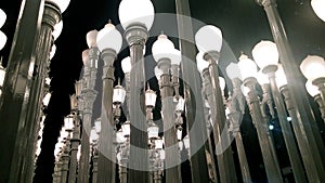 Lacma lights lampost one night at the museum photo