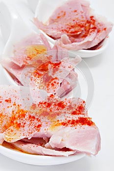 Lacon, typical ham of Spain