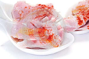 Lacon, typical ham of Spain