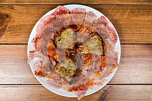 Lacon, typical ham of Spain