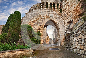 Lacoste, Vaucluse, Provence, France: The Portal de la Garde at t photo