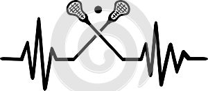 Lacrosse heartbeat line