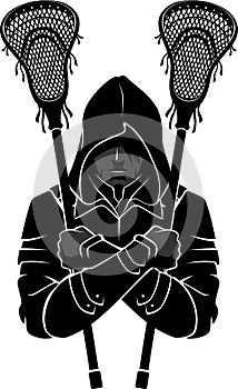 Lacrosse Sport Assassin Team Mascot
