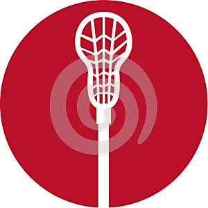 Lacrosse Stick Circle Icon