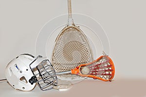 Lacrosse stick and goalie equipment