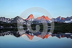 Lacs de Fenetre with reflection, Switezrland