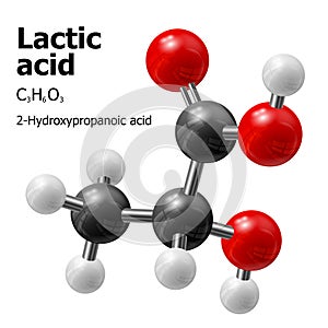 Lactic acid molecule