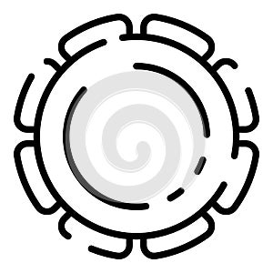 Lacto bacteria icon, outline style