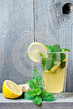 Lacto-fermented Soft Drink with Lemon and Ginger