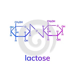 Lactose chemical formula
