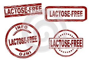 Lactose free ink stamp set photo