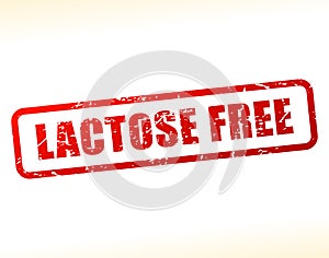 Lactose free text buffered