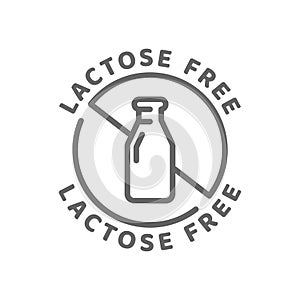 Lactose free vector icon