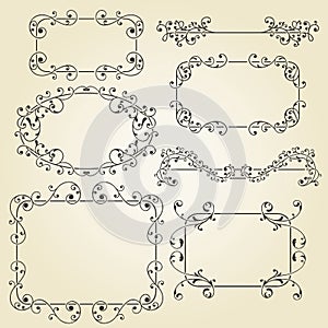 Lacy floral design elements