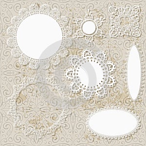 Lacy scrapbook design patterns