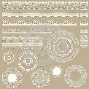 Lacy Vintage Design Elements