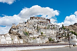 Thikse Monastery Thikse  Gompa in Ladakh, Jammu and Kashmir, India. photo