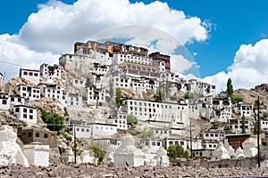 Thikse Monastery Thikse  Gompa in Ladakh, Jammu and Kashmir, India. photo