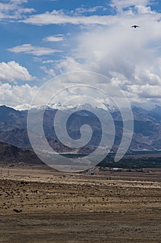 Ladakh landscape ; barren, desert terrain of Ladakh