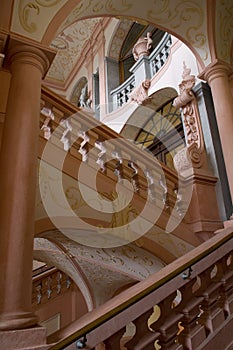 Ladder in abbey in Melk