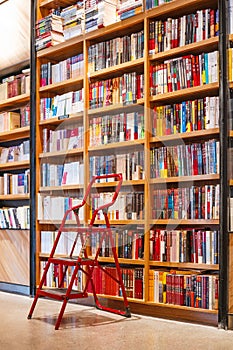 Ladder in Bookstore