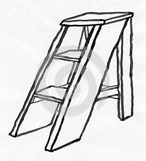 Ladder (Clipping path) photo