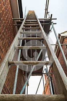 Ladder and scaffolding