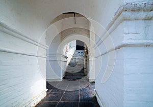 Ladder steps in old Cathedral church