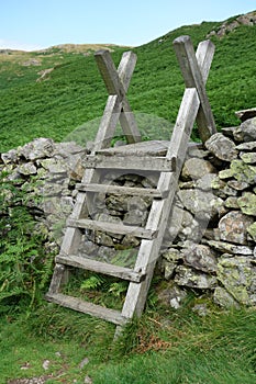 Ladder Stile over Dry Stone Wall