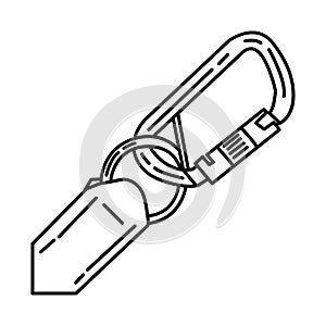 Ladder Strap Icon. Doodle Hand Drawn or Outline Icon Style