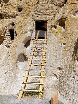 Ladder to Cave in Bandelier National Monument
