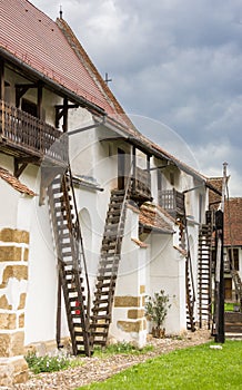 Ladders of the Harman fortified church