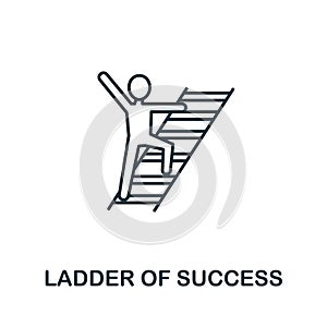 Lader Og Success icon from success collection. Simple line element Lader Og Success symbol for templates, web design and