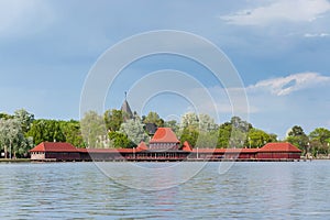 Ladies bath at Palic lake in Serbia