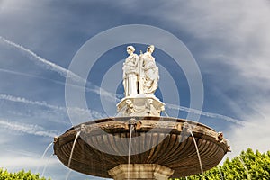 Ladies of Fountain at La Rotonde in Aix-en-Provence photo