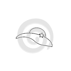 ladies' hats, web icon