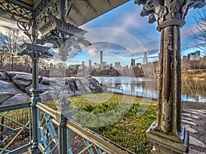 Ladies ` Pavilion Central Park in winter