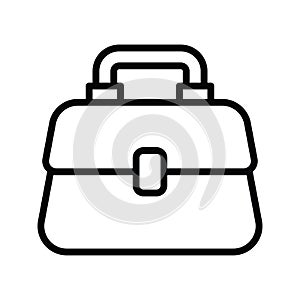 Ladies Purse vector outline Icon Design illustration. Product management Symbol on White background EPS 10 File