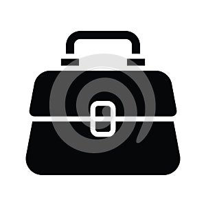 Ladies Purse vector solid Icon Design illustration. Product management Symbol on White background EPS 10 File