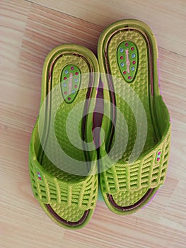 Ladies sandals or chappal for casual wearing at home photo