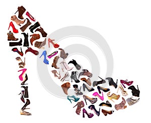 Ladies Shoes Collage