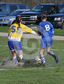 Ladies Soccer Mud Bath