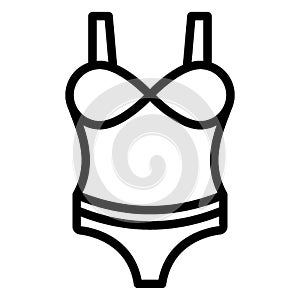 Ladies swimfit, ladies undergarments Vector Icon which can easily edit