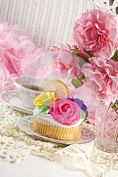 Ladies Tea Party with Cupcake