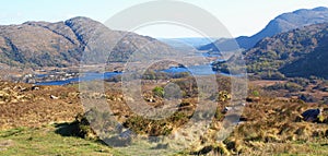 Ladies View over Killarney lakes, Kerry Peninsula, Ireland